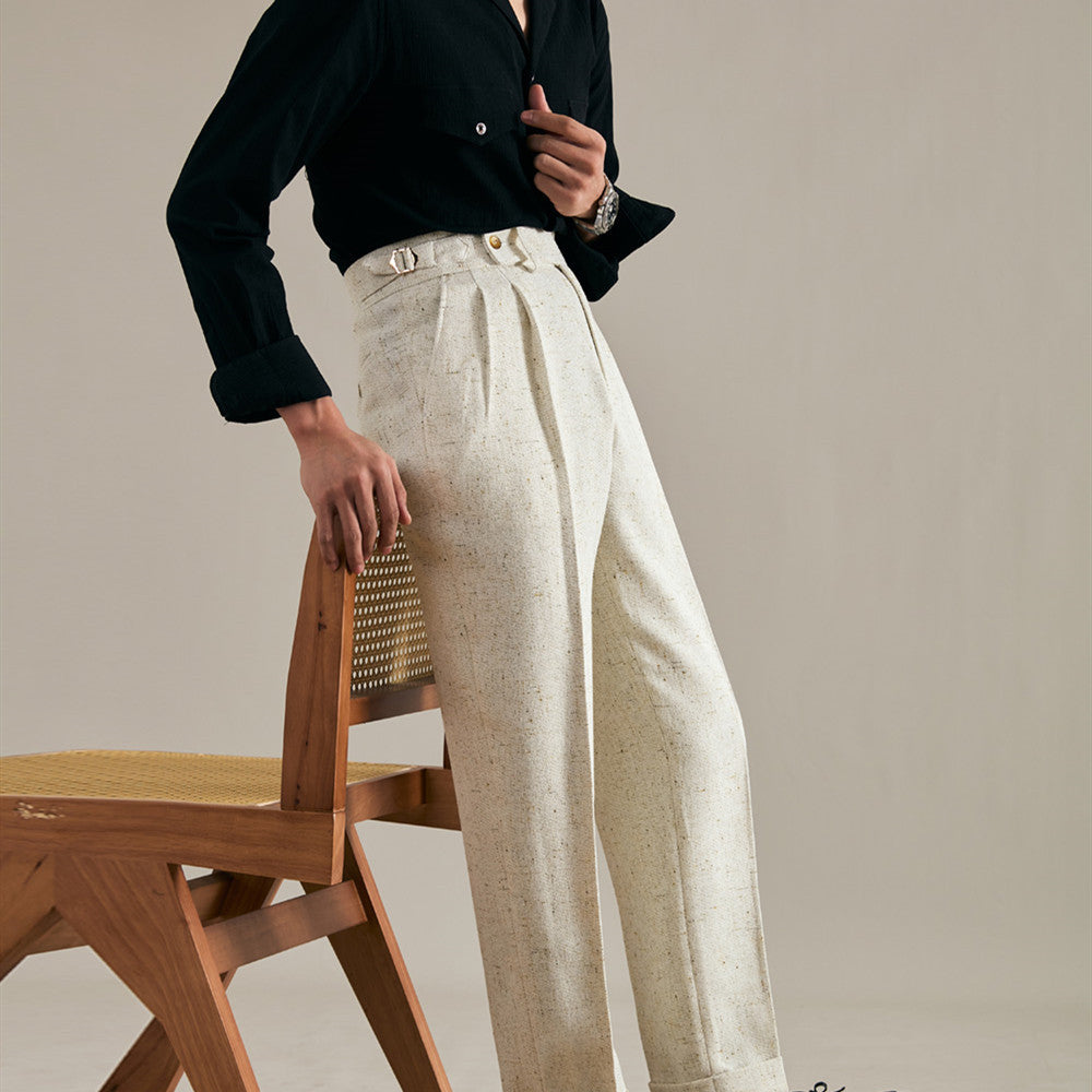 Double Pleated Trousers