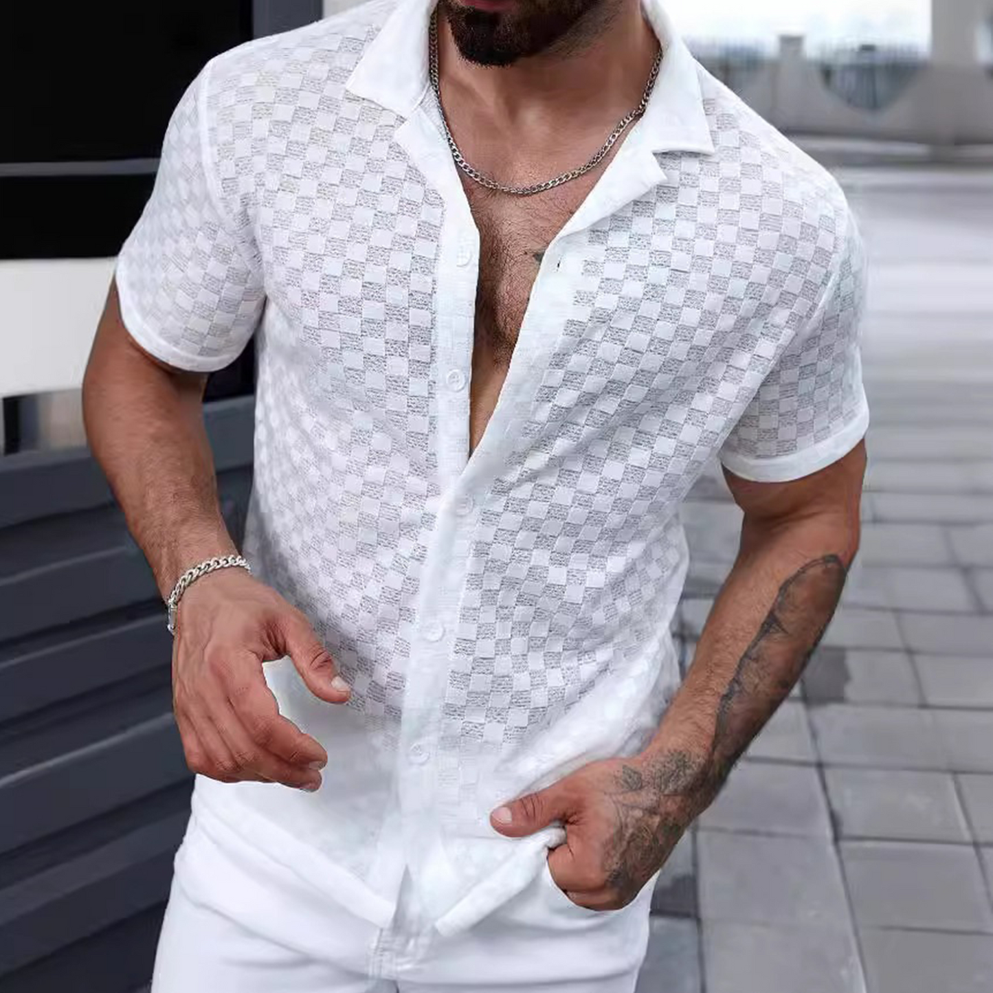 Men's Solice Lace Comfort Casual Shirt
