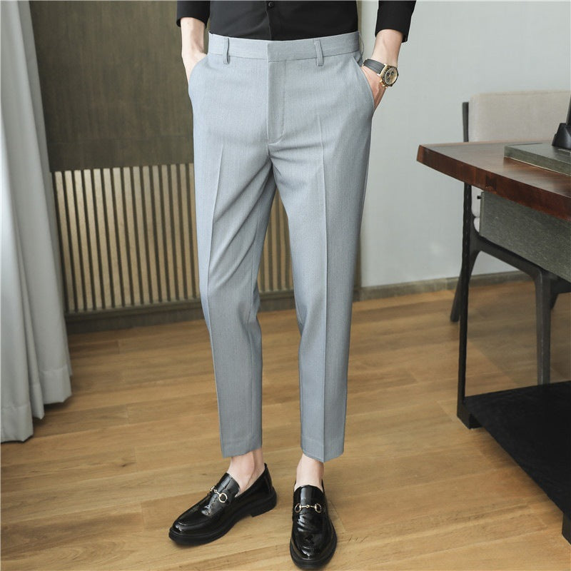 Men's Draping Solid Color Dress Pants