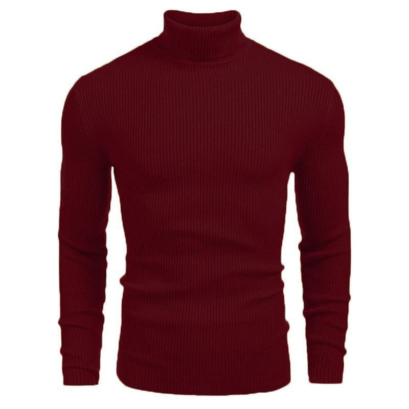 Men's Slim-fit Turtleneck Long-sleeved Sweater