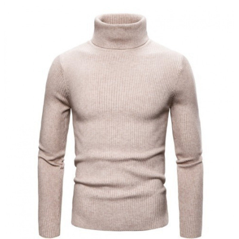 Men's Slim-fit Turtleneck Long-sleeved Sweater