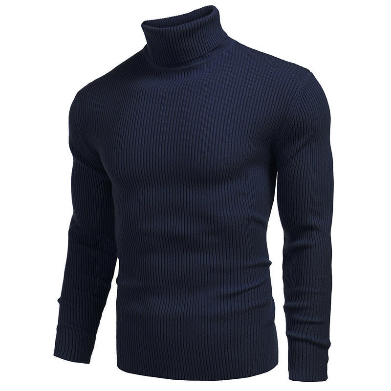 Turtleneck Sweater Navy-Blue