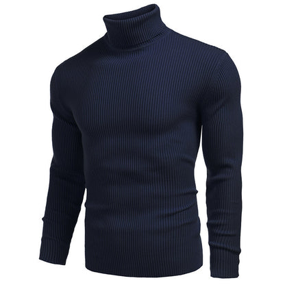 Turtleneck Sweater Navy-Blue