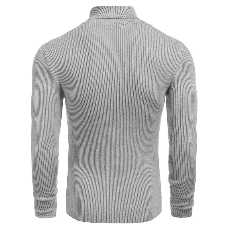 Turtleneck Sweater Light-Grey