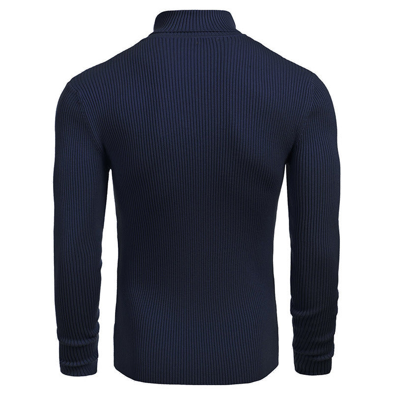 Turtleneck Sweater Navy-Blue