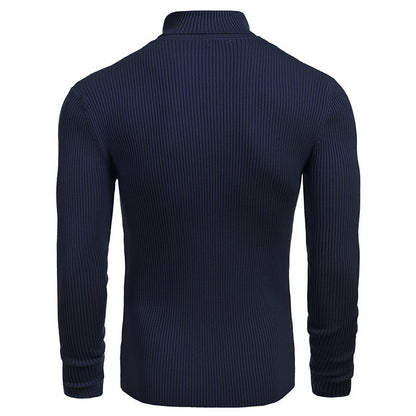 Turtleneck Sweater Navy-Blue
