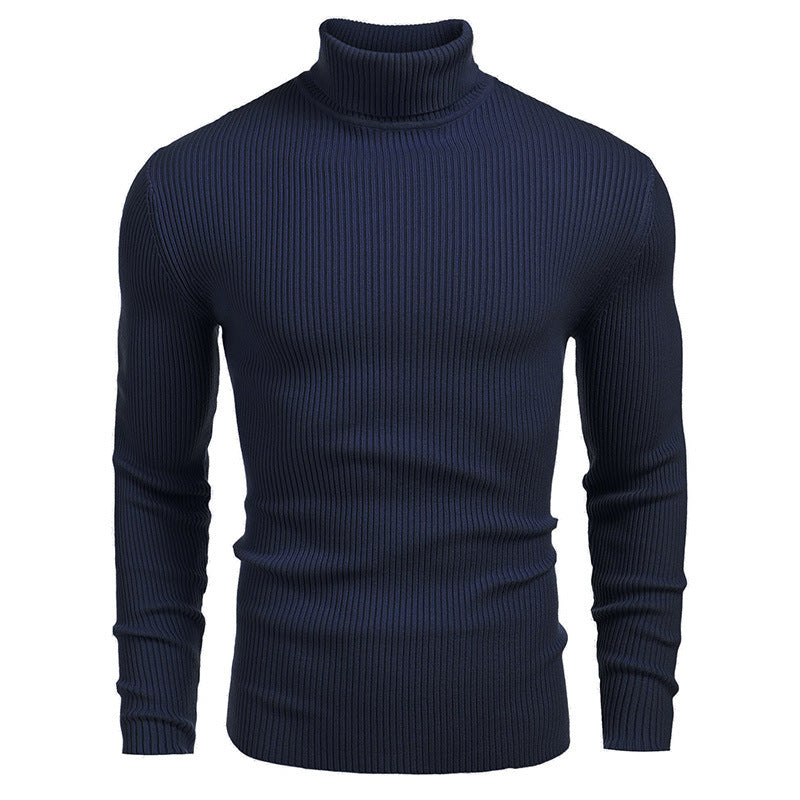Turtleneck Sweater Navy-Blue