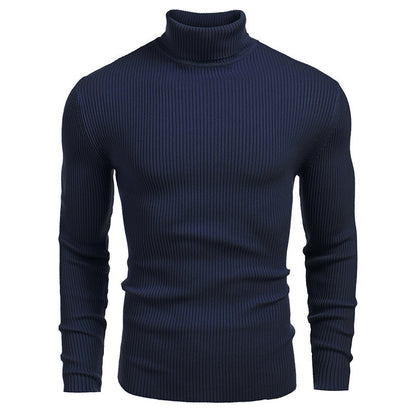 Turtleneck Sweater Navy-Blue