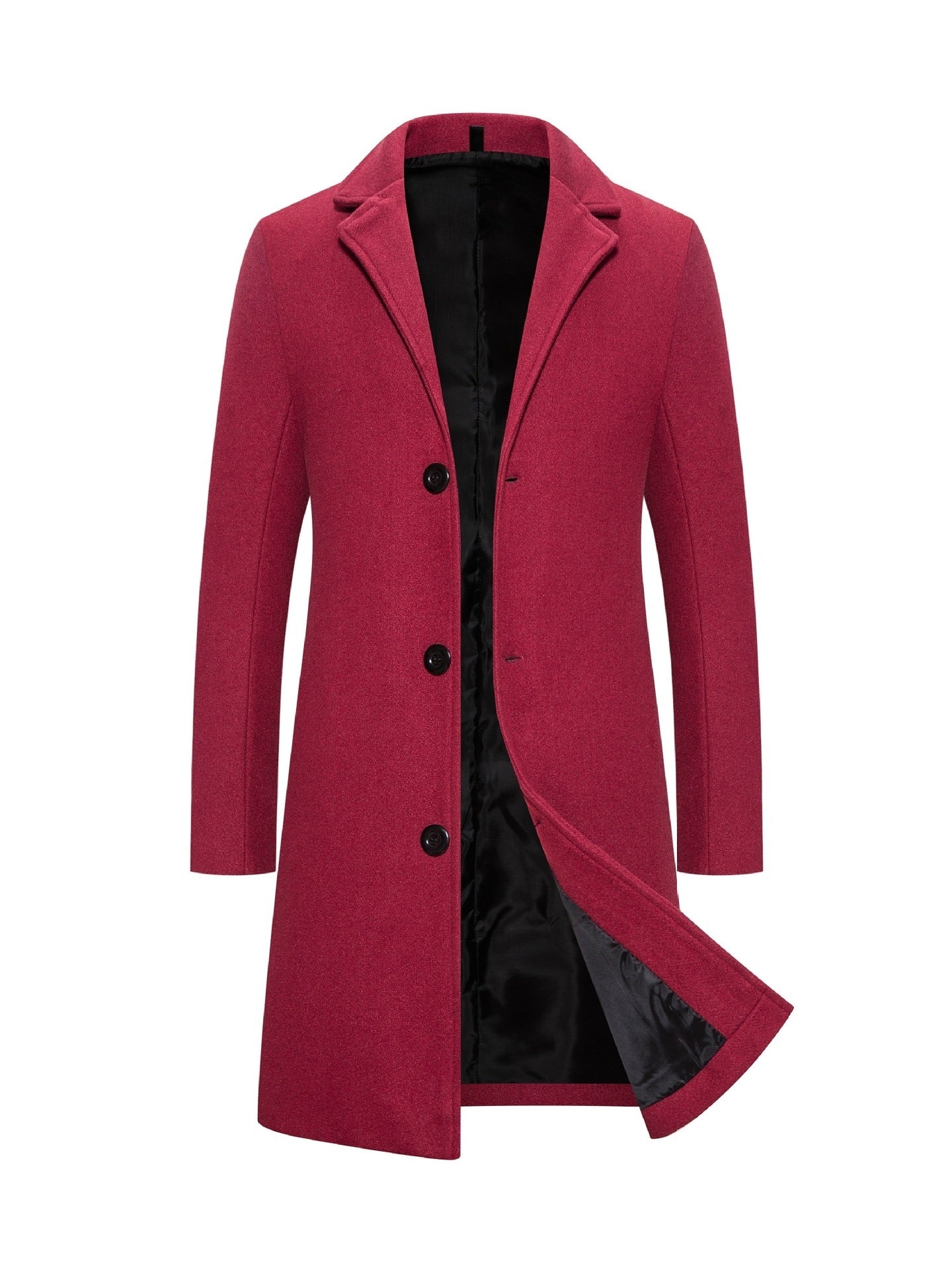 Men's Woolen Trench Coat