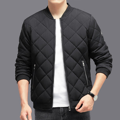 Fashion Rhombic-sewing Design Jacket