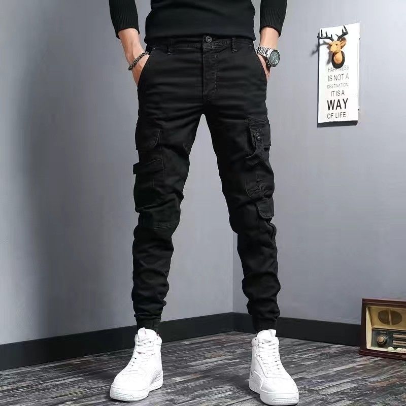 Men's Slim Fit Elastic Casual Denim Pants